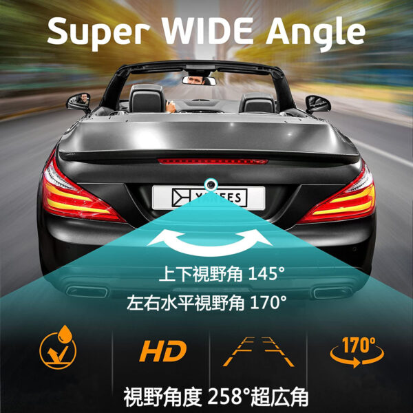 A2 バックカメラ リアカメラ 車バックカメラ 超強暗視 62万高画質 高感度 鏡像 12V/24V