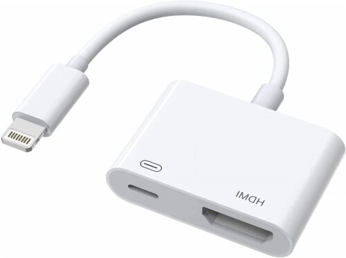 R1 Lightning-HDMIアダプター デジタルAVオーディオドングル 1080P iPhone HDMI変換ケーブル ミラーリング