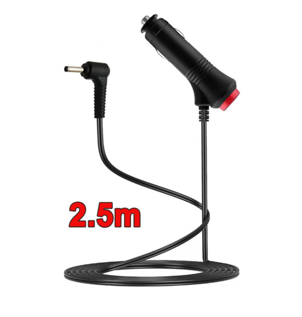 シガーソケット電源 車載DVD PND モニター 4.0 1.7mm 12V/24V 対応 長2.5m