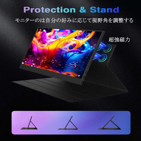 15.6インチ バイルモニター モバイルディスプレイゲームモニター スイッチ用モニター 非光沢IPS液晶 軽量 有機EL OLED